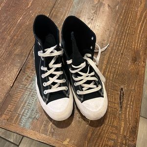 Converse hi tops lugged sole